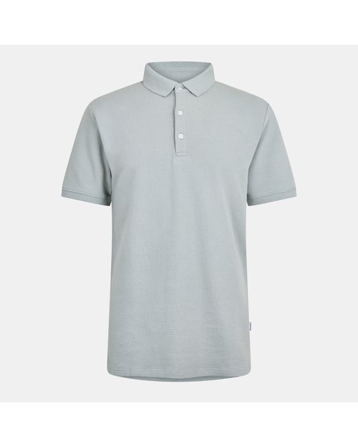 Peter Werth Gray Molton Short Sleeve Polo Shirt for men