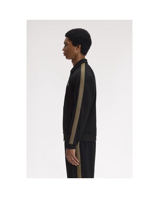 Fred Perry Black Tracksuit Top for men