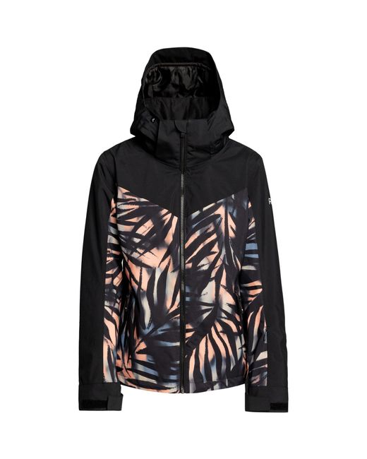 Roxy Black Dorry Water-Resistant Ski Jacket