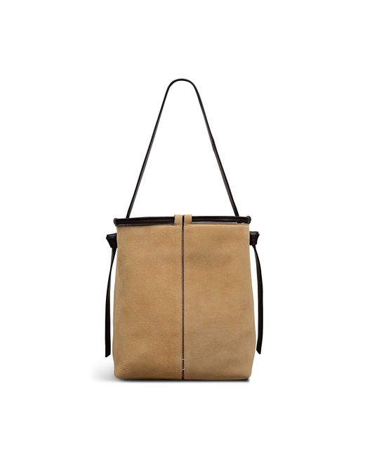 Radley Brown Connaught Leather Shoulder Strap Magnetic Bucket Bag