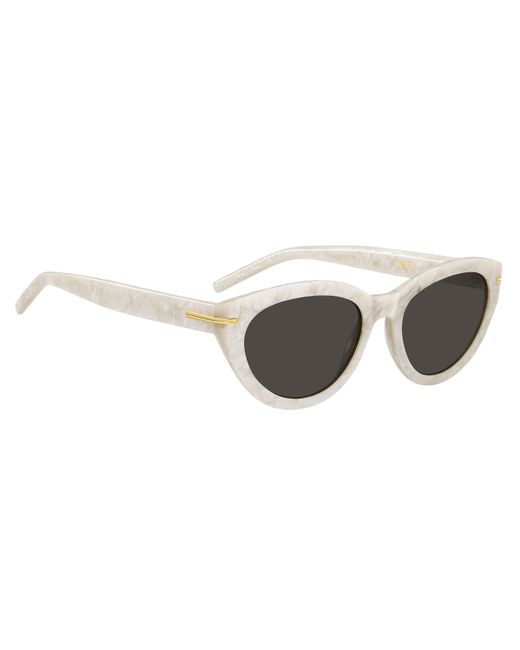Boss Metallic Round Sunglasses