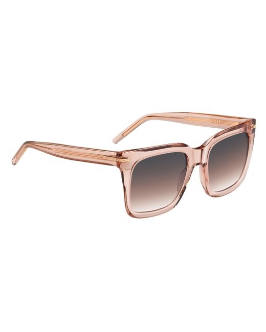Boss Natural Round Sunglasses