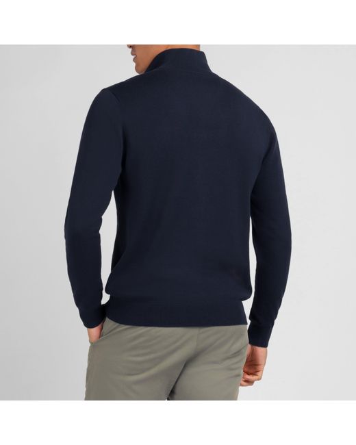 Eden Park Blue Cotton Jersey Jumper for men