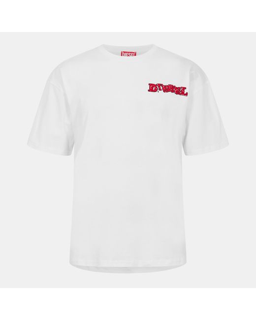 DIESEL White T-Box T-Shirt for men