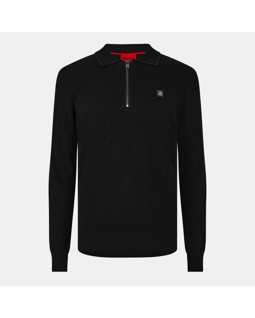 HUGO Black Sastoro 1/4 Zip Top for men