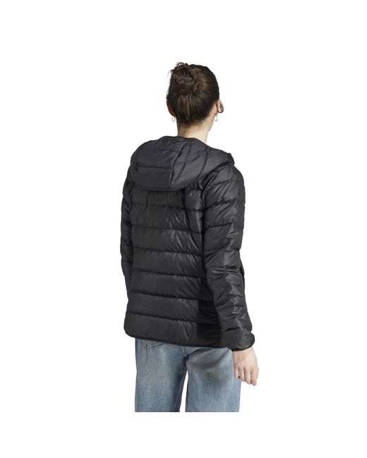 Adidas Gray Essentials Light Water Resistant Duck Down Slim Fit Down Jacket