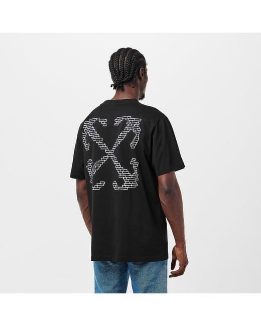 Off-White c/o Virgil Abloh Black Brick Arrow Crew Neck Short Sleeve T-Shirt for men
