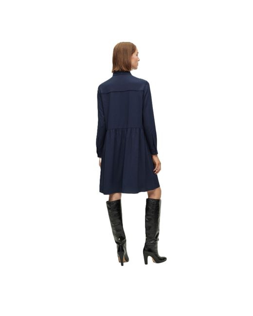 Boss Blue Divenala Wrap Dress