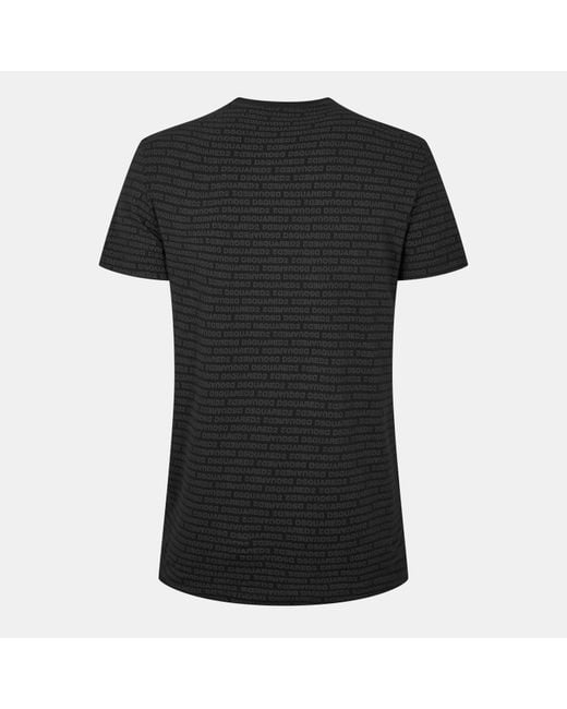 DSquared² Black Dsq Heritage Slim Fit T-Shirt for men