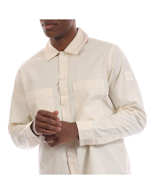 Boss Natural Locky M Long Sleeve Oxford Shirt for men