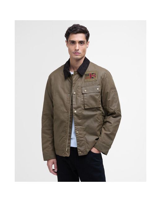 Barbour Green B.Intl Smq Waxed Jacket for men