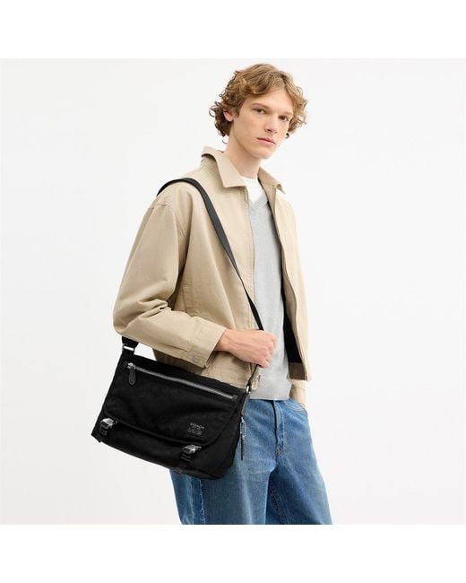 COACH Black Lane Messenger Bag