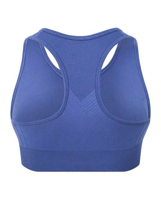 Usa Pro Blue Up Seamless Crop Sports Bra