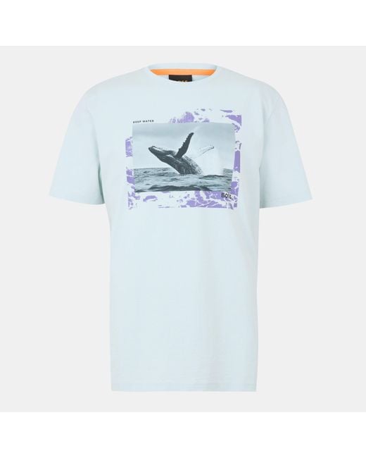 Boss Blue Dunetrace Regular Fit T-Shirt for men