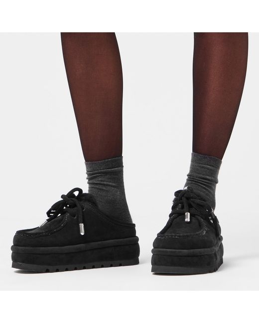 Naked Wolfe Black Blizzard Mules