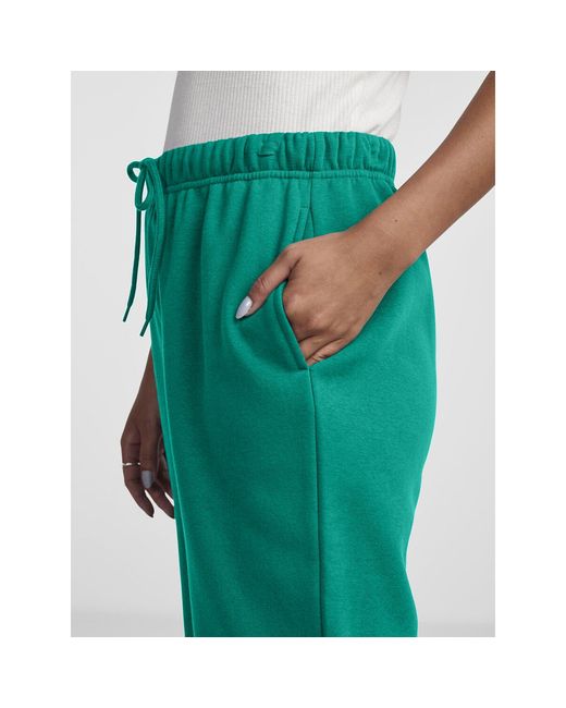 Pieces Green Heavyweight Closed Hem Fleece Joggers