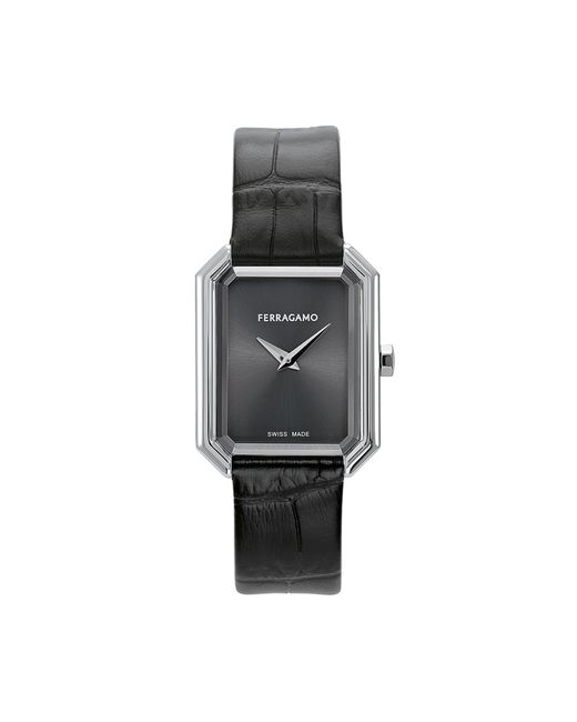 Ferragamo Gray Tank Analogue Quartz Watch for men