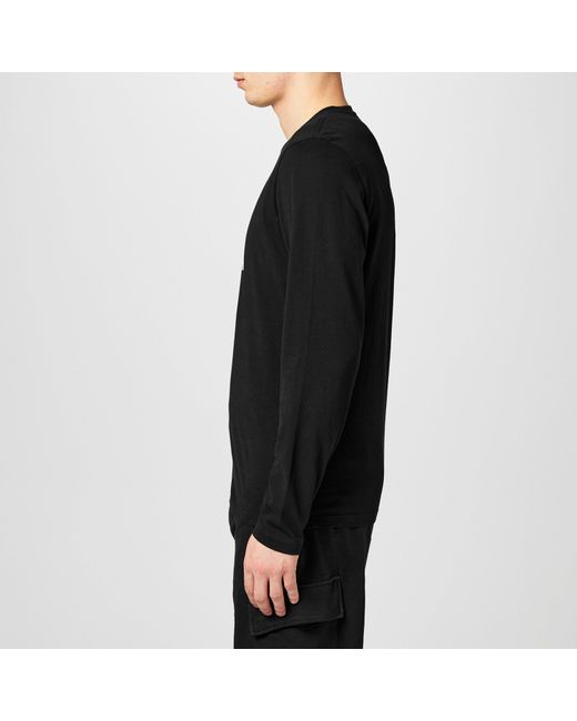 C P Company Black Long Sleeve Top for men