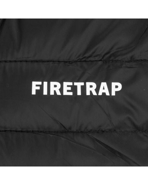 Firetrap Black Padded Sleeveless Gilet for men