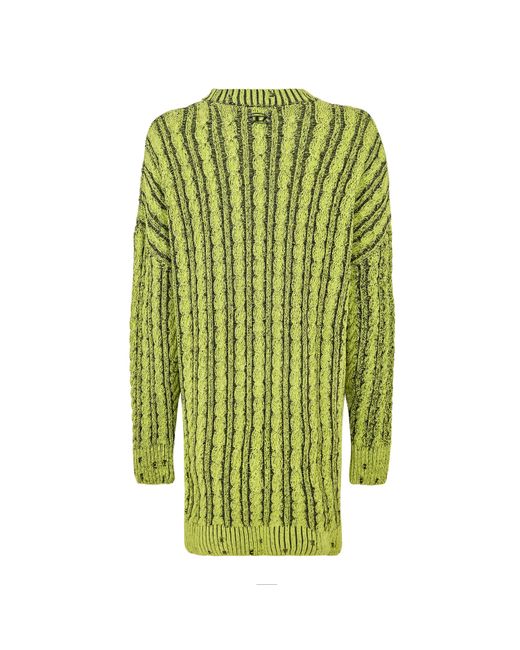 DIESEL Green Pantse Maglia Knitted Jumper Dress