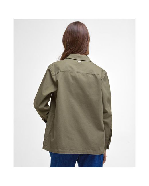 Barbour Green B.Li Lyndale Relaxed Fit Overshirt