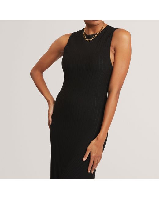 Ted Baker Black Knitted Midi Dress