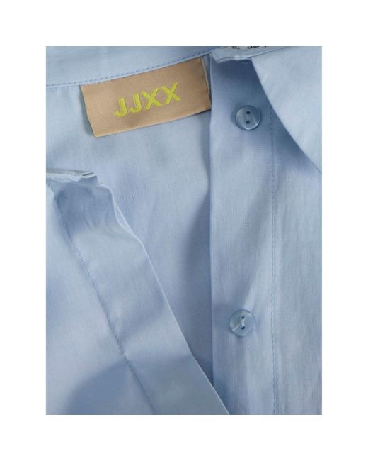 JJXX Blue Caro Poplin Relaxed Shirt Ladies