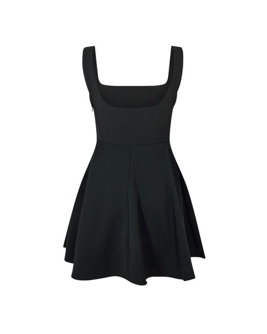 Odd Muse Black Square Neck Mini Dress