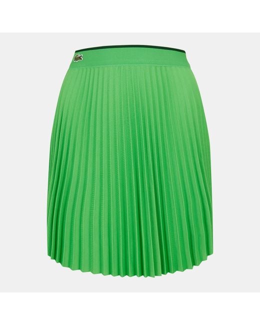 Lacoste Green Pleated Skirt