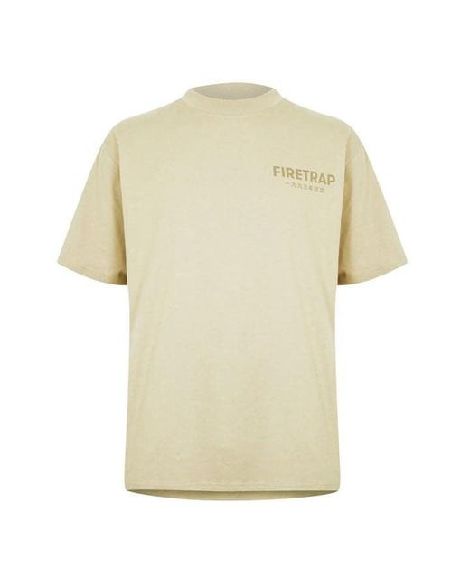 Firetrap Yellow Established T-shirt Sn33 for men