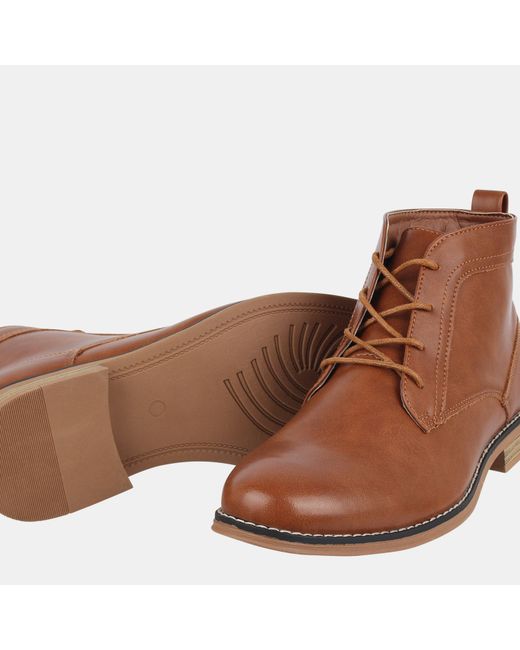Deakins Brown Lace Up Ankle Desert Boots for men