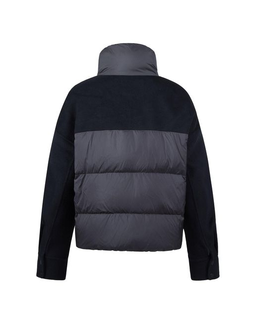 Raey Blue Quilted Cropped Puffer Jacket