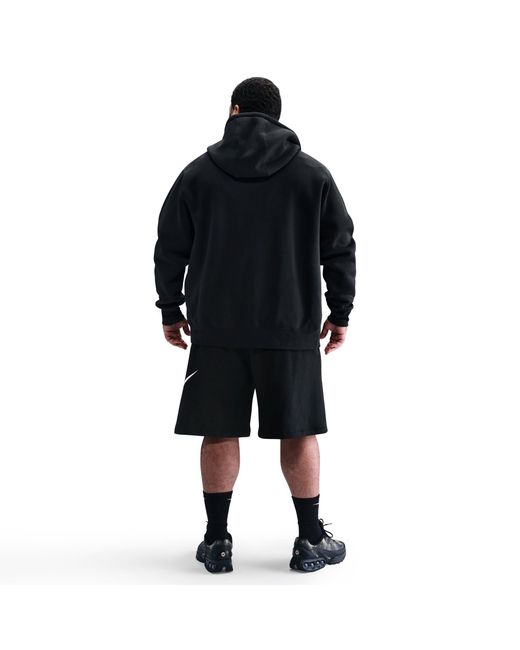Nike Black Sportswear Club Graphic Shorts for men