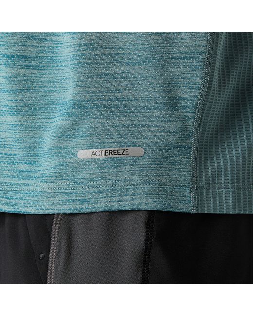 Asics Blue Road Short Sleeve Running T-Shirt for men
