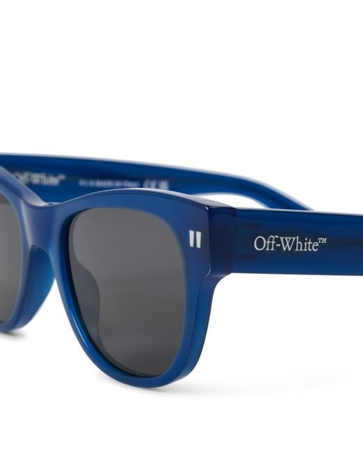 Off-White c/o Virgil Abloh Blue Square Sunglasses