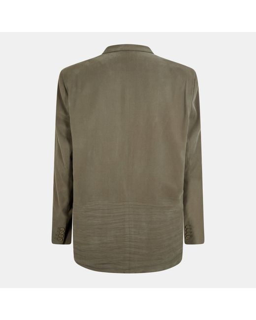Balenciaga Green Structured Tailored Blazer for men