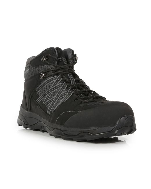 Regatta Black Claystone Safety Toe Cap Safety Work Boot for men