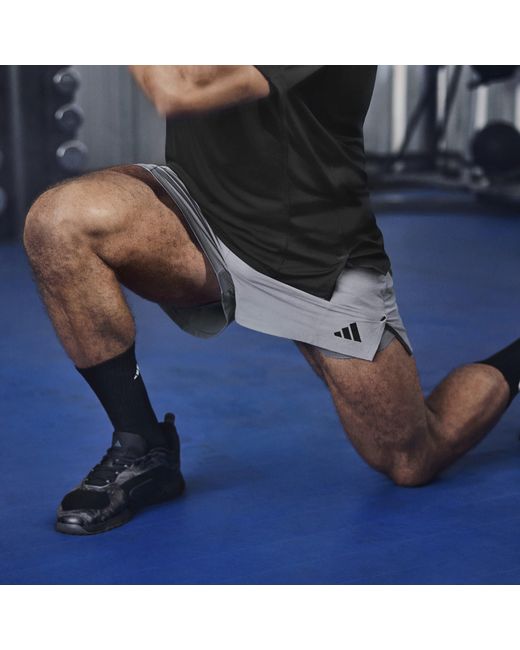 Adidas Gray D4T Pro Series Adistrong Workout Shorts for men