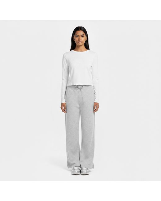 Röhnisch White Wide Open Hem Jersey Jogging Bottoms