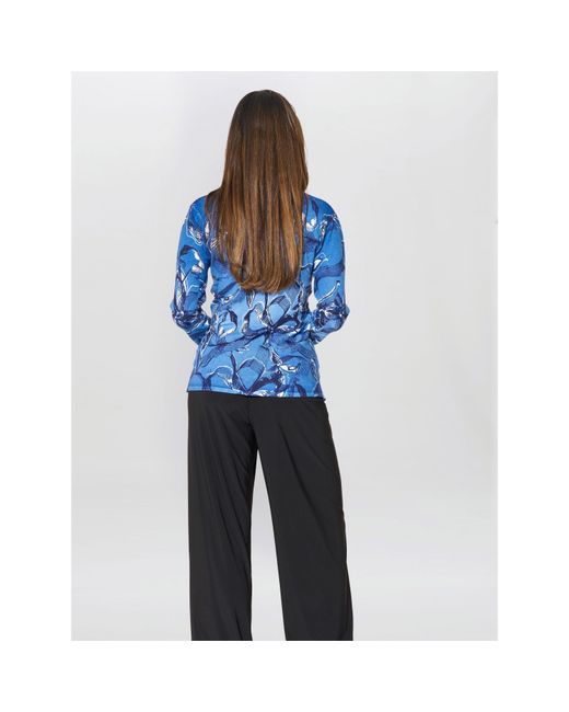 Gina Bacconi Blue Riya Printed Jumper