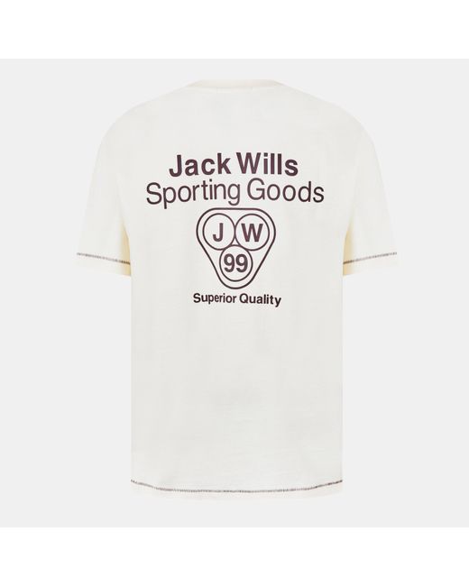 Jack Wills White Superior Regular Fit T-Shirt for men