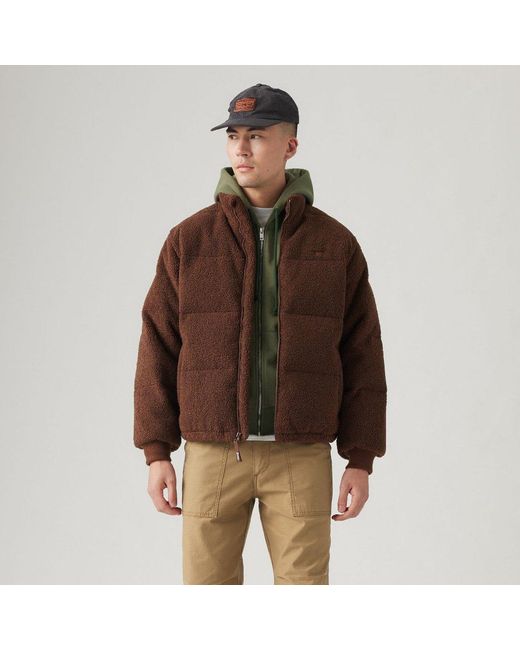 Levi's Brown Levi's Rocky Shrt Puffer for men