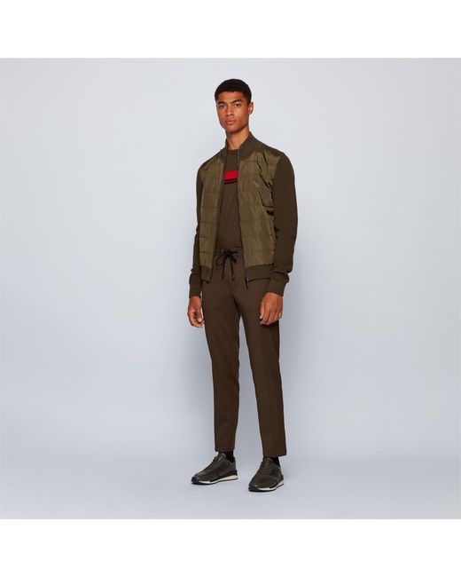 HUGO Brown Slim Fit Trouser for men