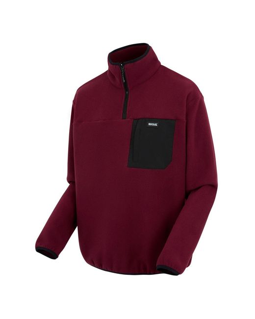 Regatta Red Frankie Half Zip Fleece for men