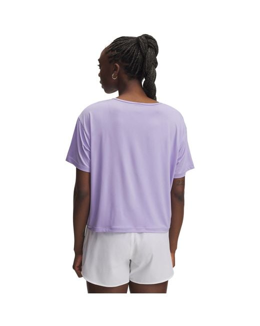 Under Armour Purple Motion Ss Gym Top
