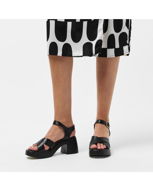 Dune Black Jolanda Heeled Sandals