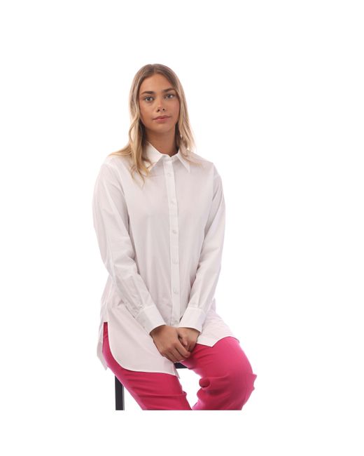 Boss Pink Bacora Long-Sleeve Blouse