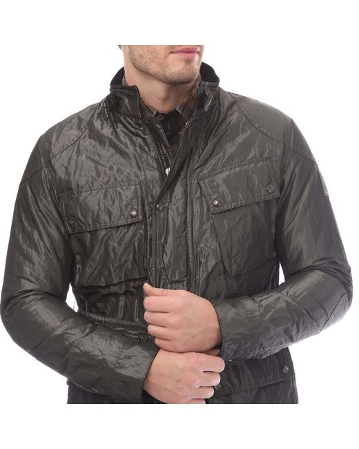 Belstaff Gray Technical Shell Trialmaster Concept Jacket for men