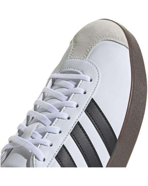 Adidas White Vl Court Base Shoes for men