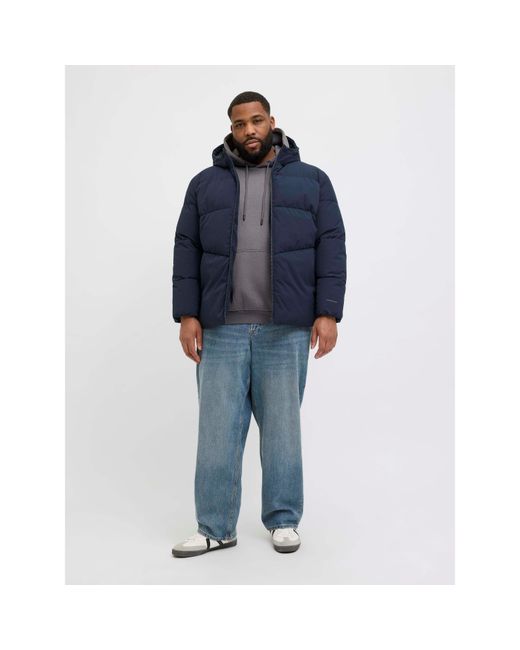 Jack & Jones Blue Global Jacket Short Puffer Jacket Plus for men